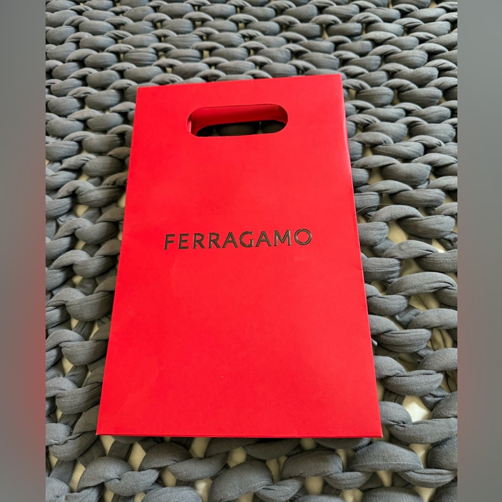 Salvatore Ferragamo Red Shopping Bag